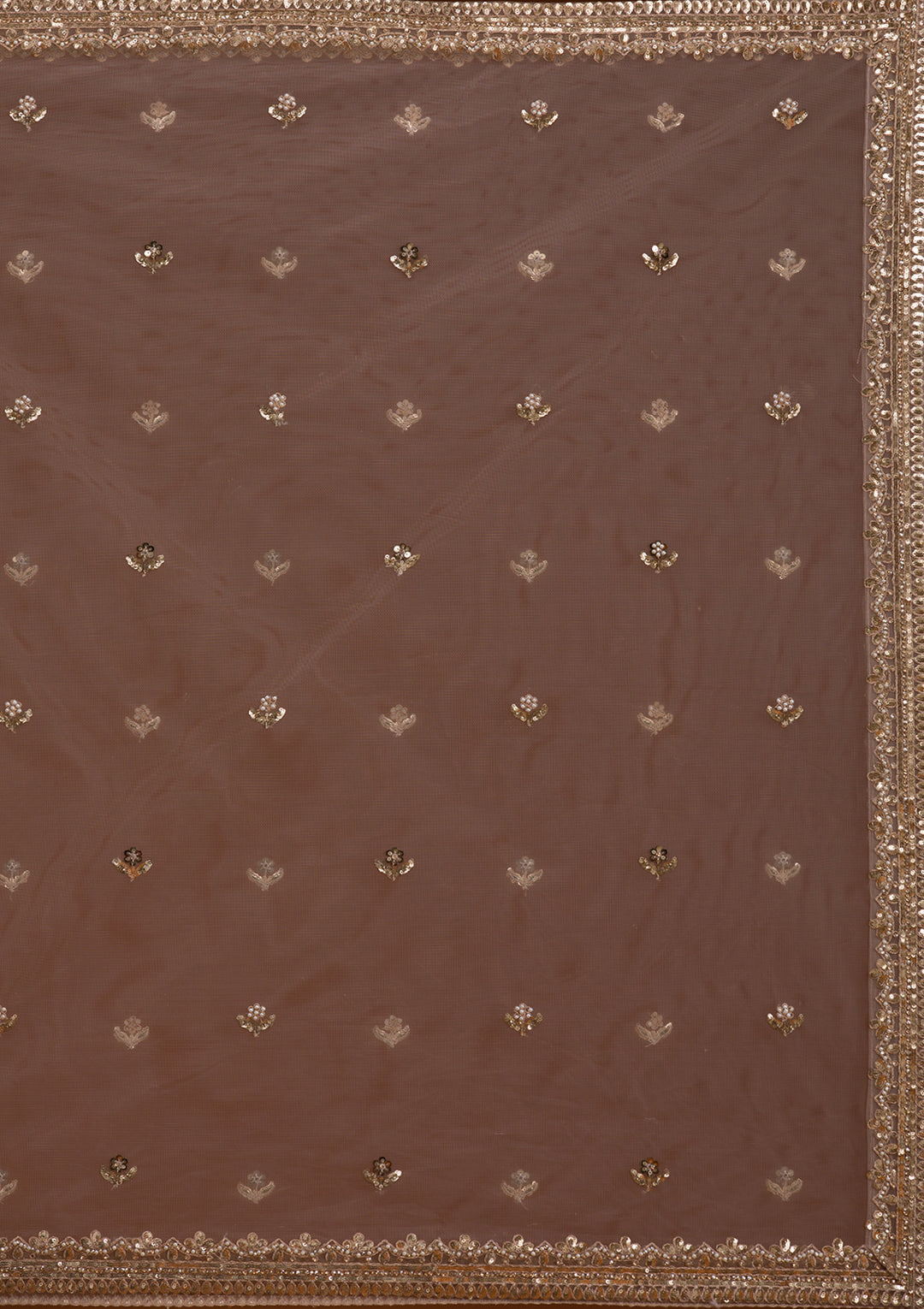 Koskii Silver Net Lehenga – Luxurious Cording Embroidery