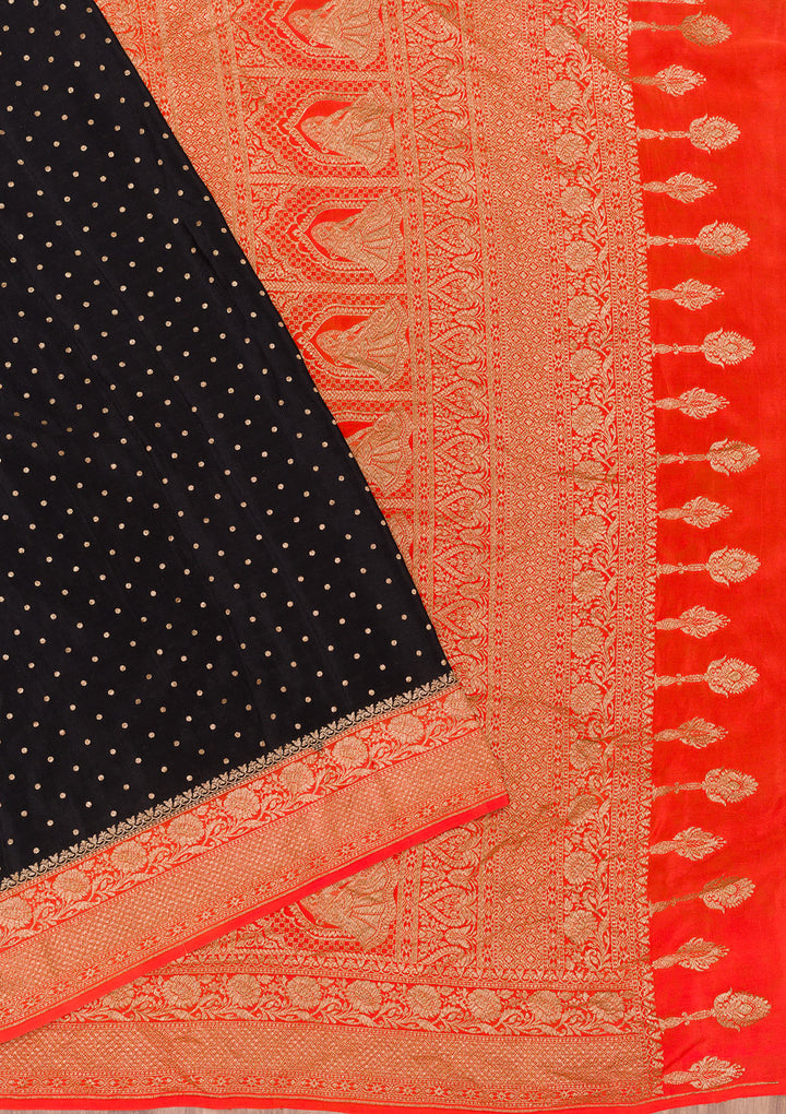 Black Zariwork Pure Silk Saree