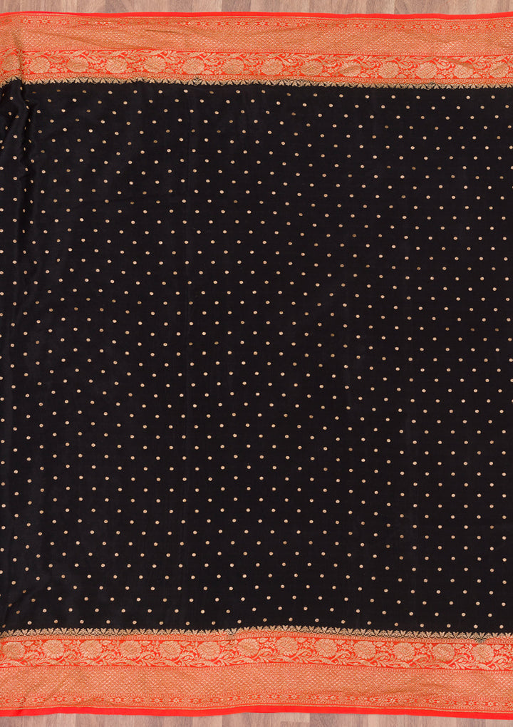 Black Zariwork Pure Silk Saree