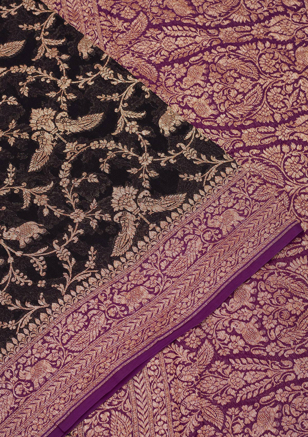 Black Zariwork Pure Silk Saree
