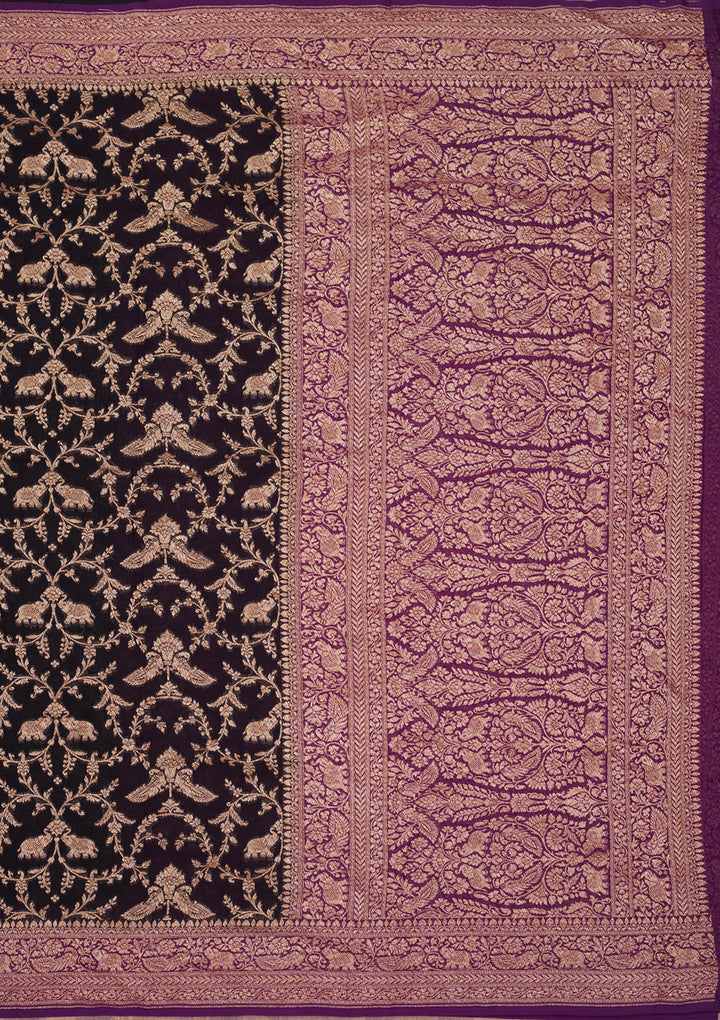 Black Zariwork Pure Silk Saree