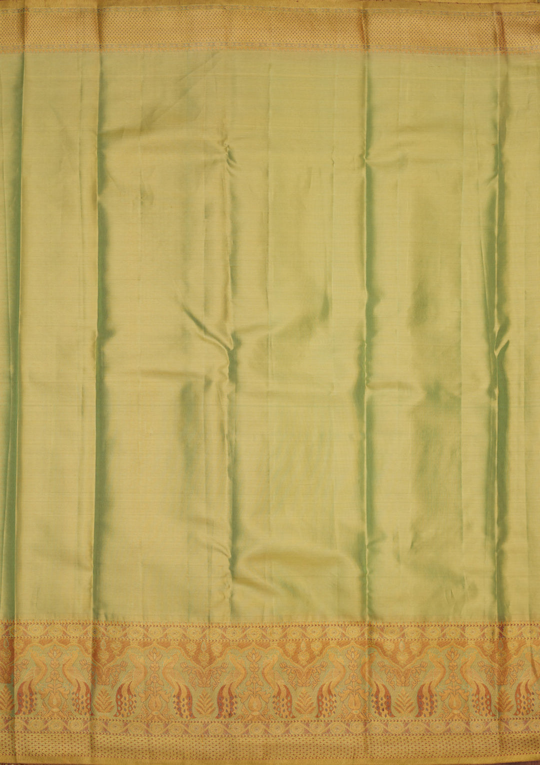 Brown Tissue Jaal Gold Zariwork Saree With Matching Blouse Piece