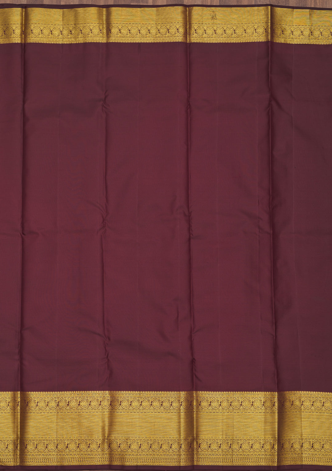 Brown Silk Buti Gold Zariwork Saree With Matching Blouse Piece