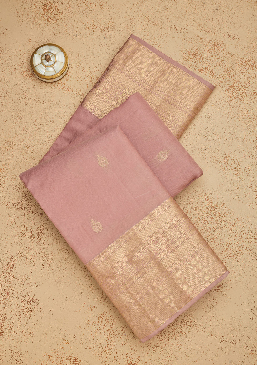 Copper Zariwork Pure Silk Saree