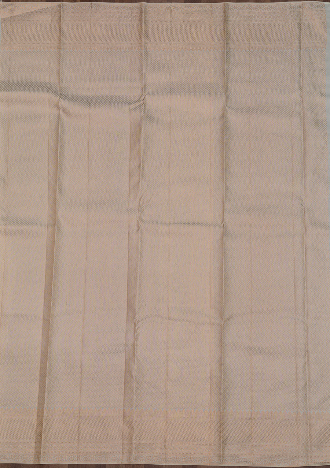 Cream Zariwork Pure Silk Saree
