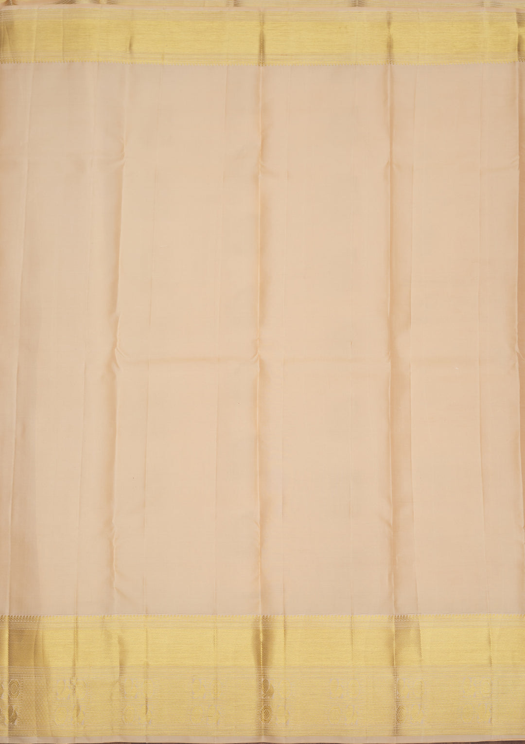 Cream Silk Buti Gold Zariwork Saree With Matching Blouse Piece