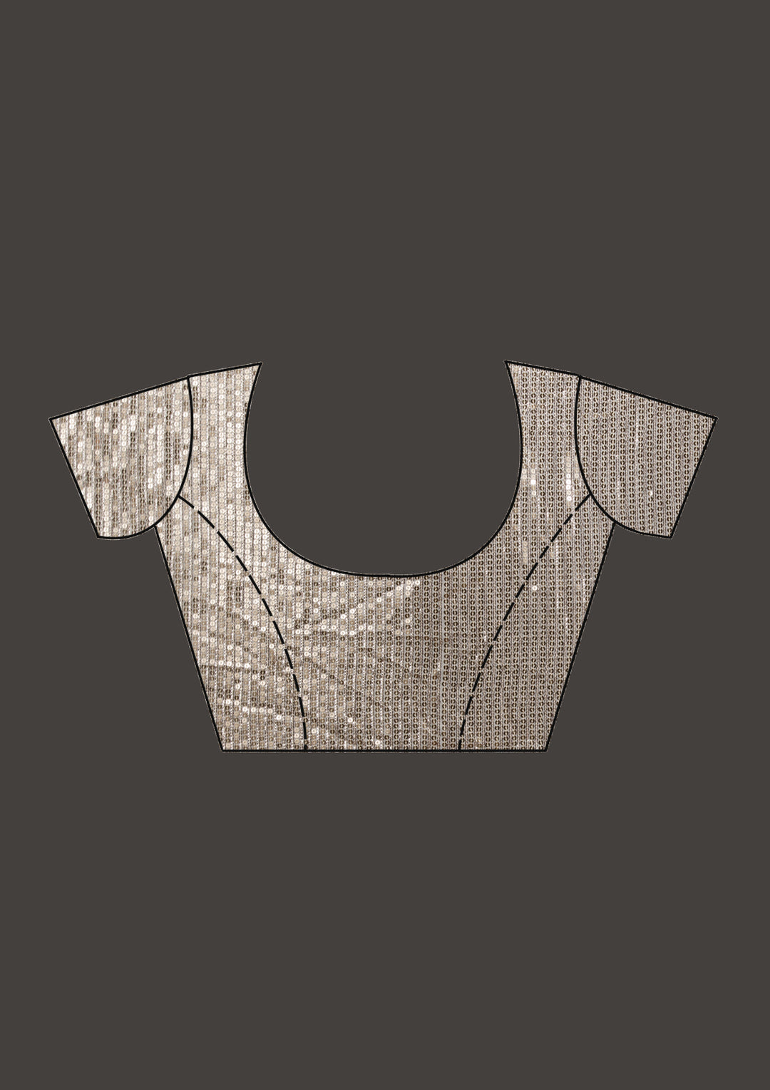 Gold Sequins Georgette Saree