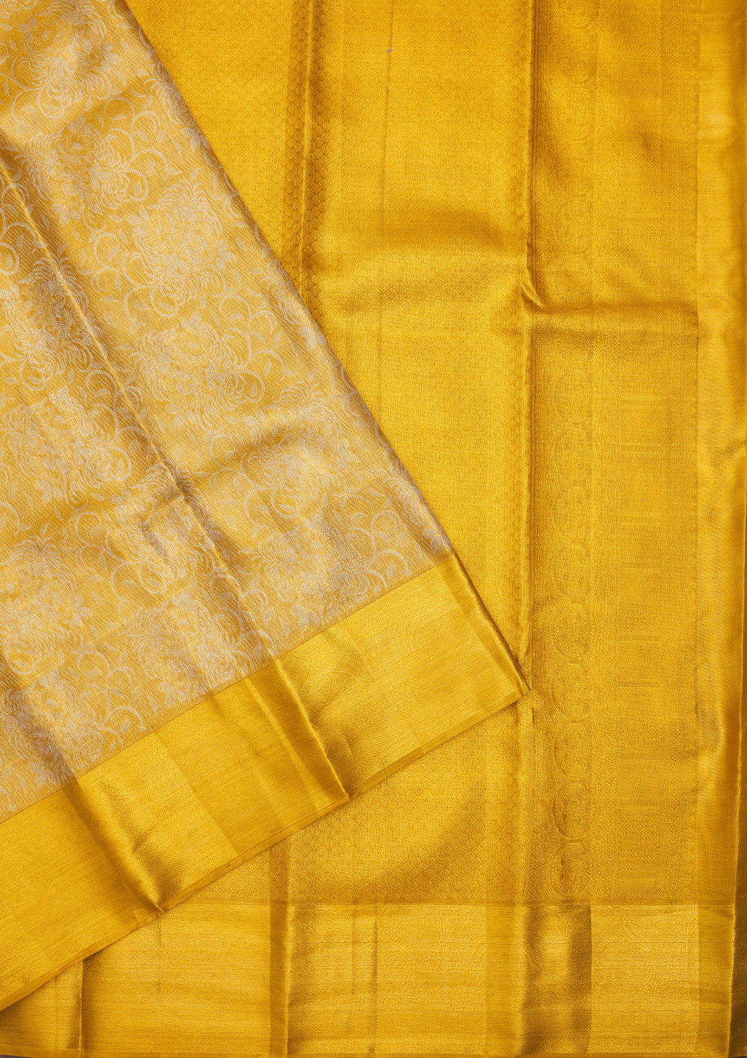 Gold Silk Jaal Gold Zariwork Saree With Matching Blouse Piece