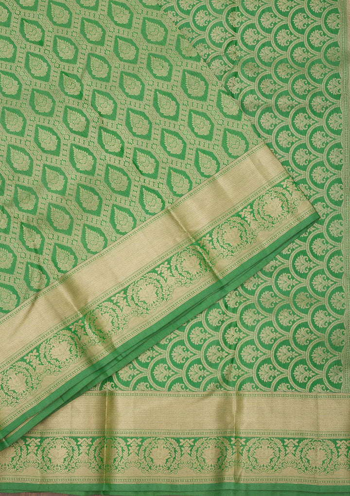 Green Zariwork Pure Silk Saree