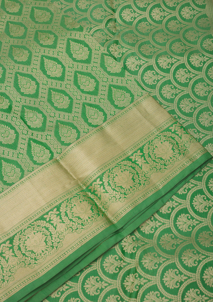 Green Zariwork Pure Silk Saree