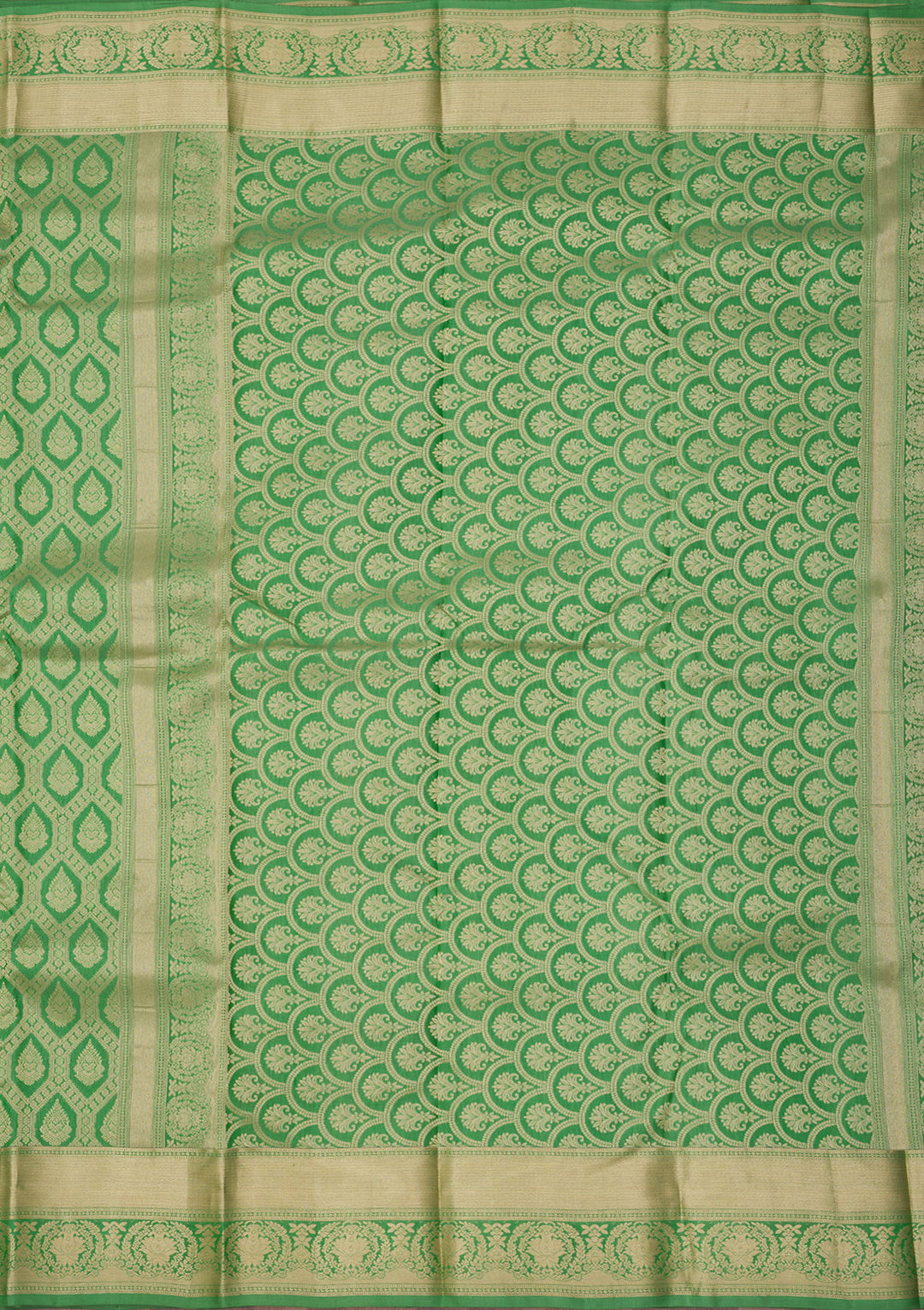 Green Zariwork Pure Silk Saree