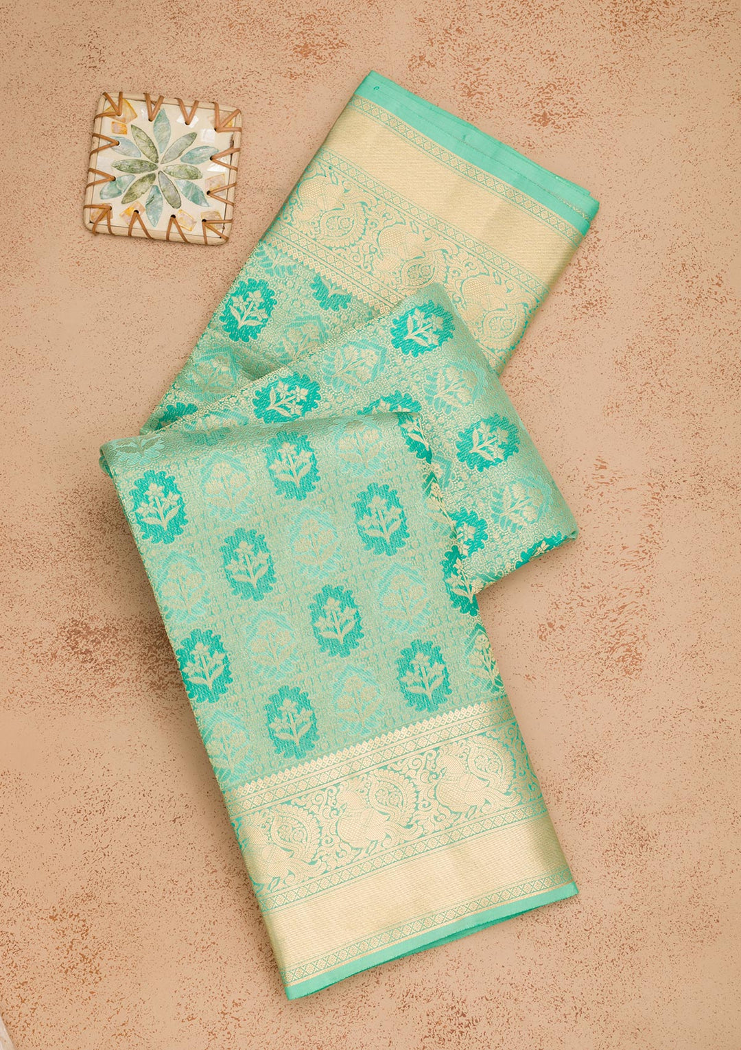 Green Zariwork Pure Silk Saree