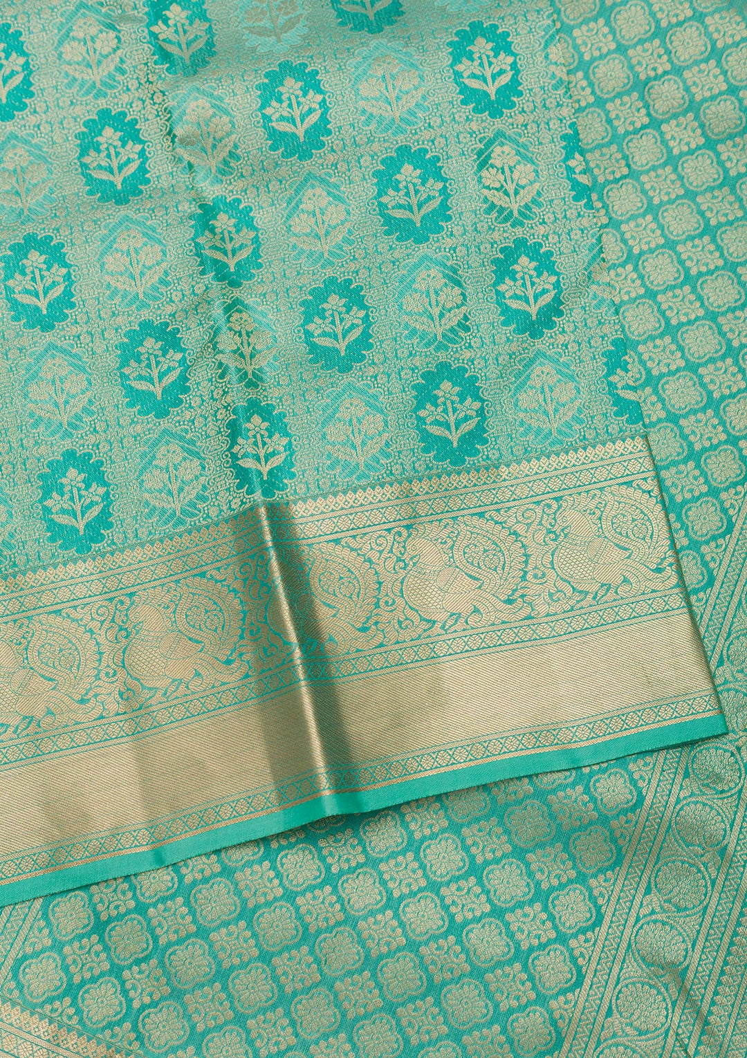 Green Zariwork Pure Silk Saree