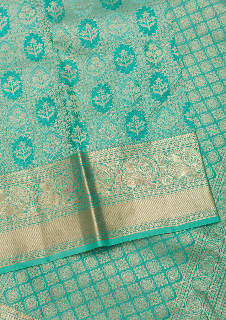 Green Zariwork Pure Silk Saree