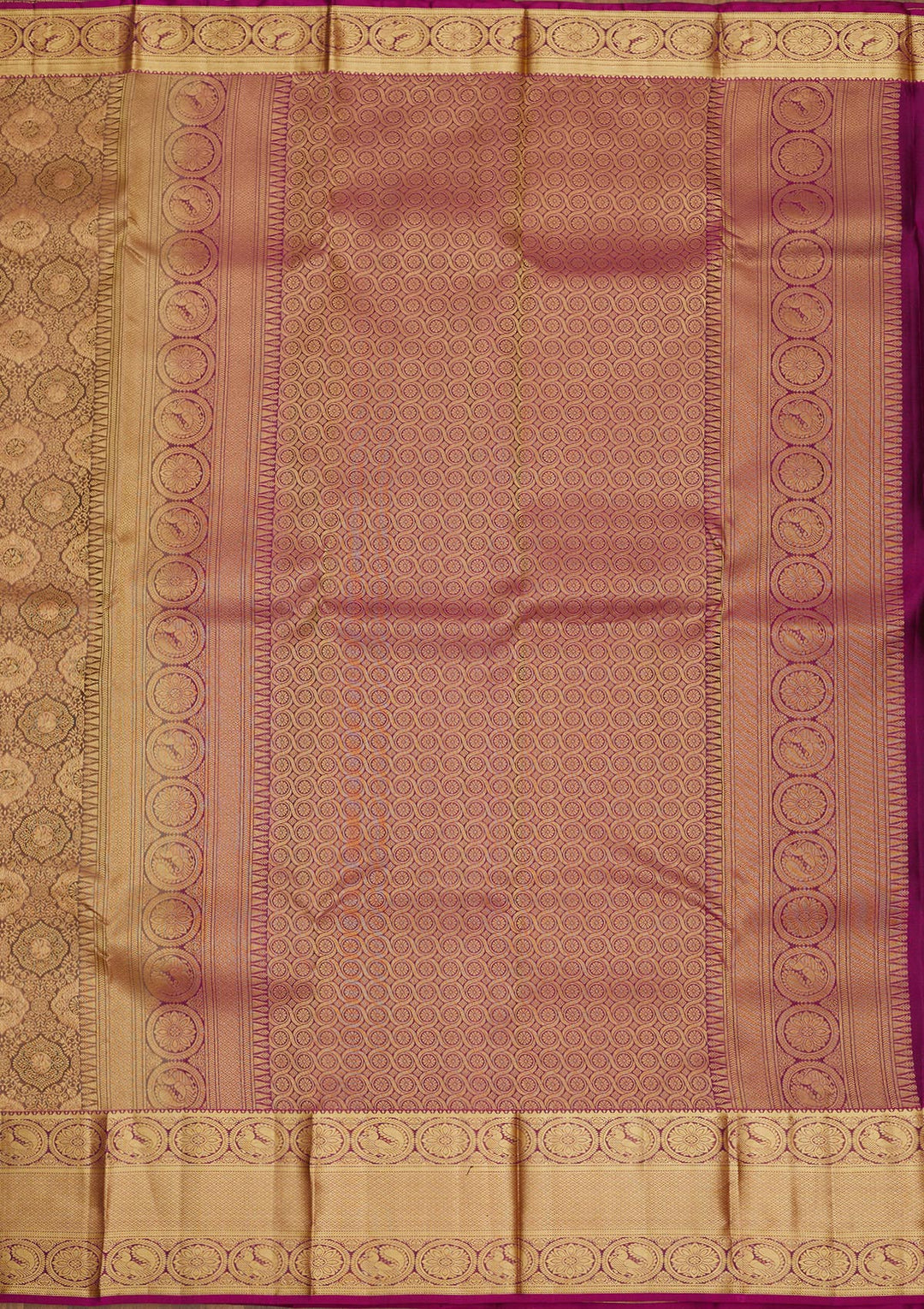 Grey Zariwork Pure Silk Saree