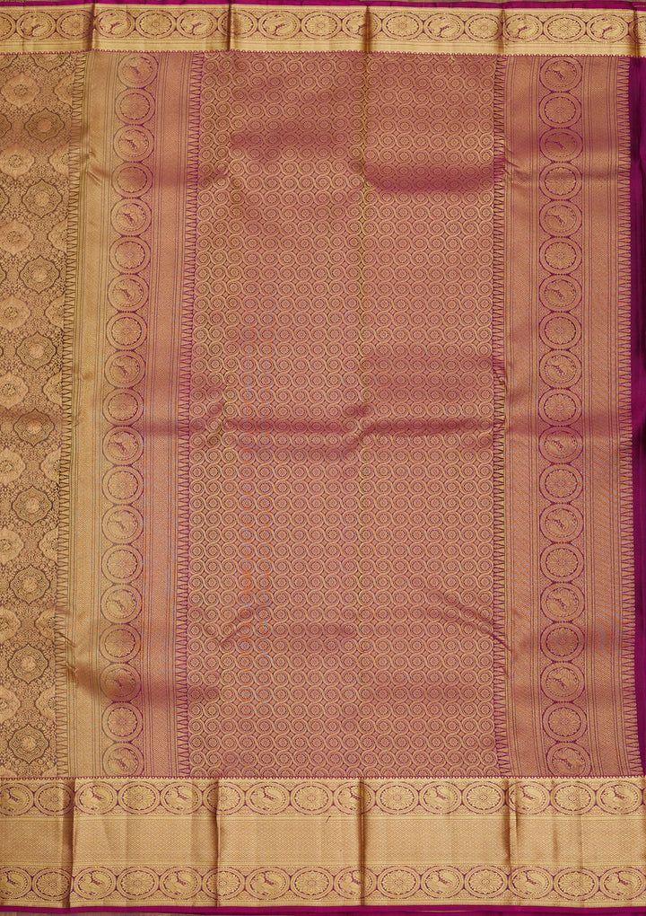 Grey Zariwork Pure Silk Saree