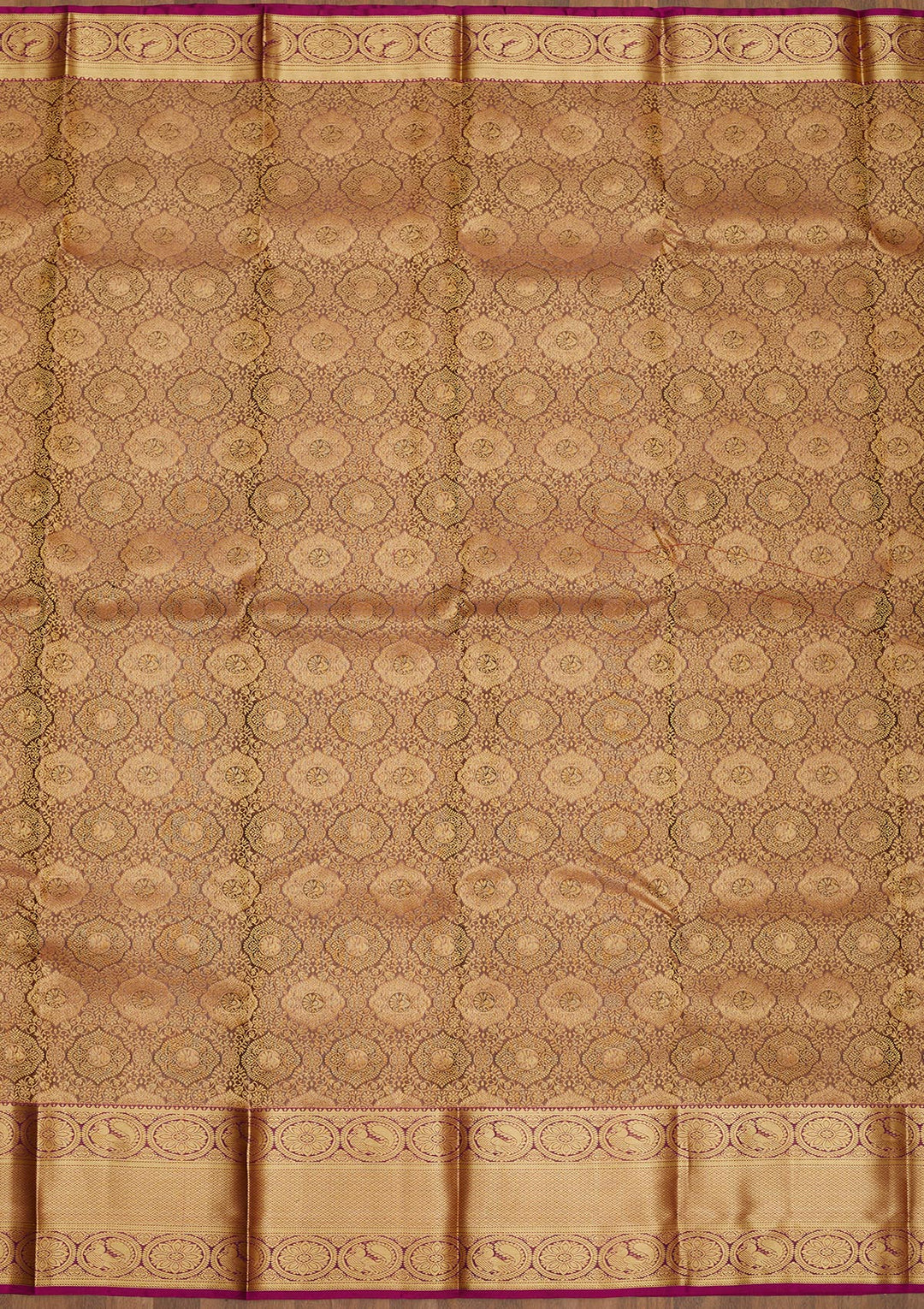 Grey Zariwork Pure Silk Saree