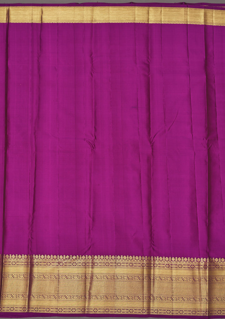 Beige Silk Jaal Saree With Matching Blouse Piece