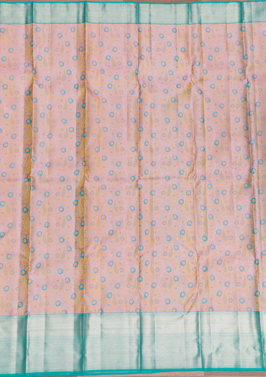 Lavender Zariwork Pure Silk Saree-Koskii