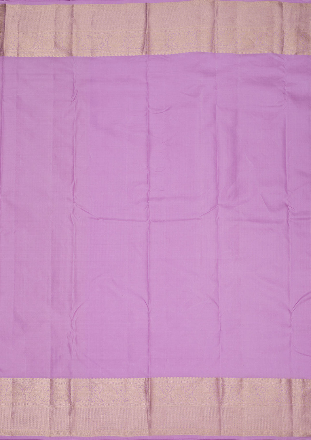 Lavender Pure Silk Jaal Gold Zariwork Saree With Matching Blouse Piece