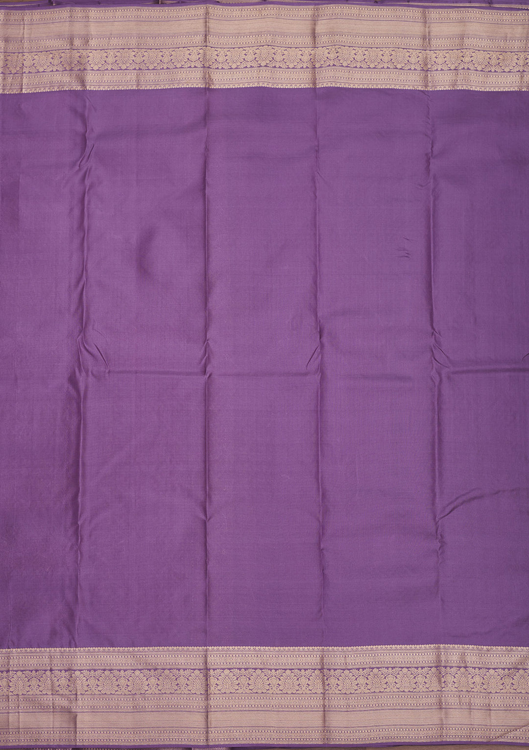 Lavender Silk Jaal Gold Zariwork Saree With Matching Blouse Piece