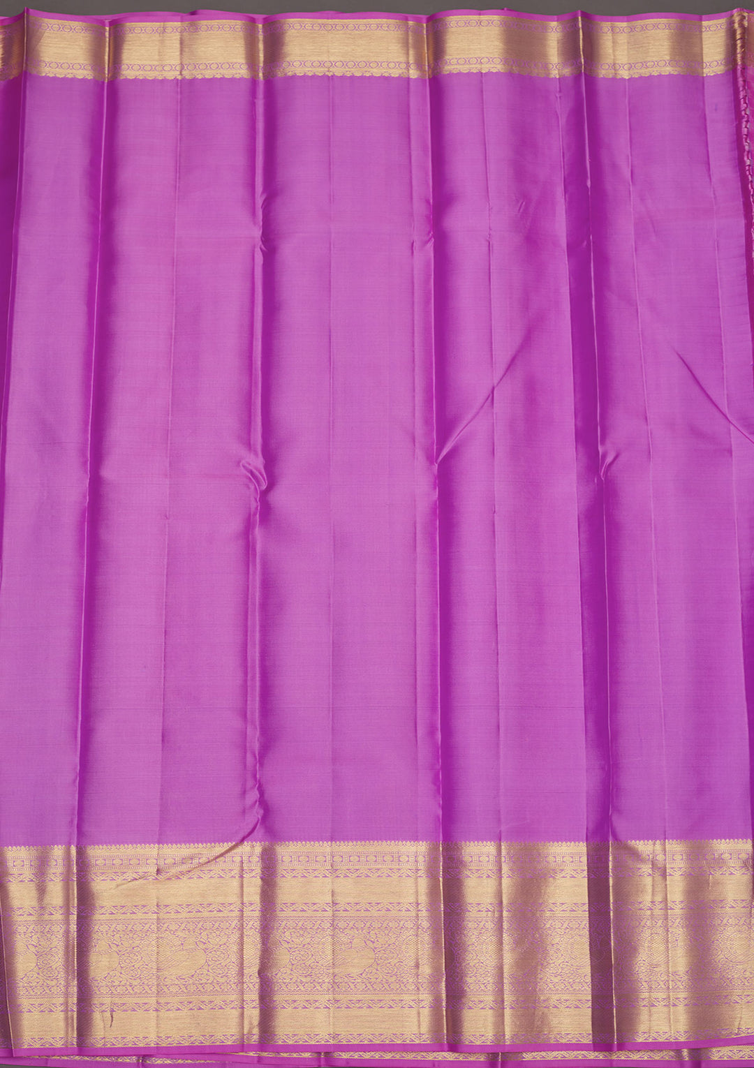 Lavender Silk Jaal Gold Zariwork Saree With Matching Blouse Piece