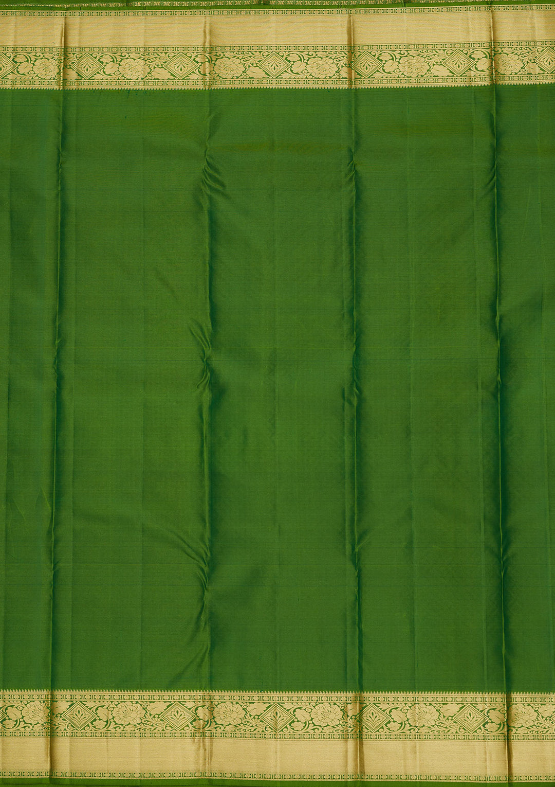 Leaf Green Zariwork Pure Silk Saree