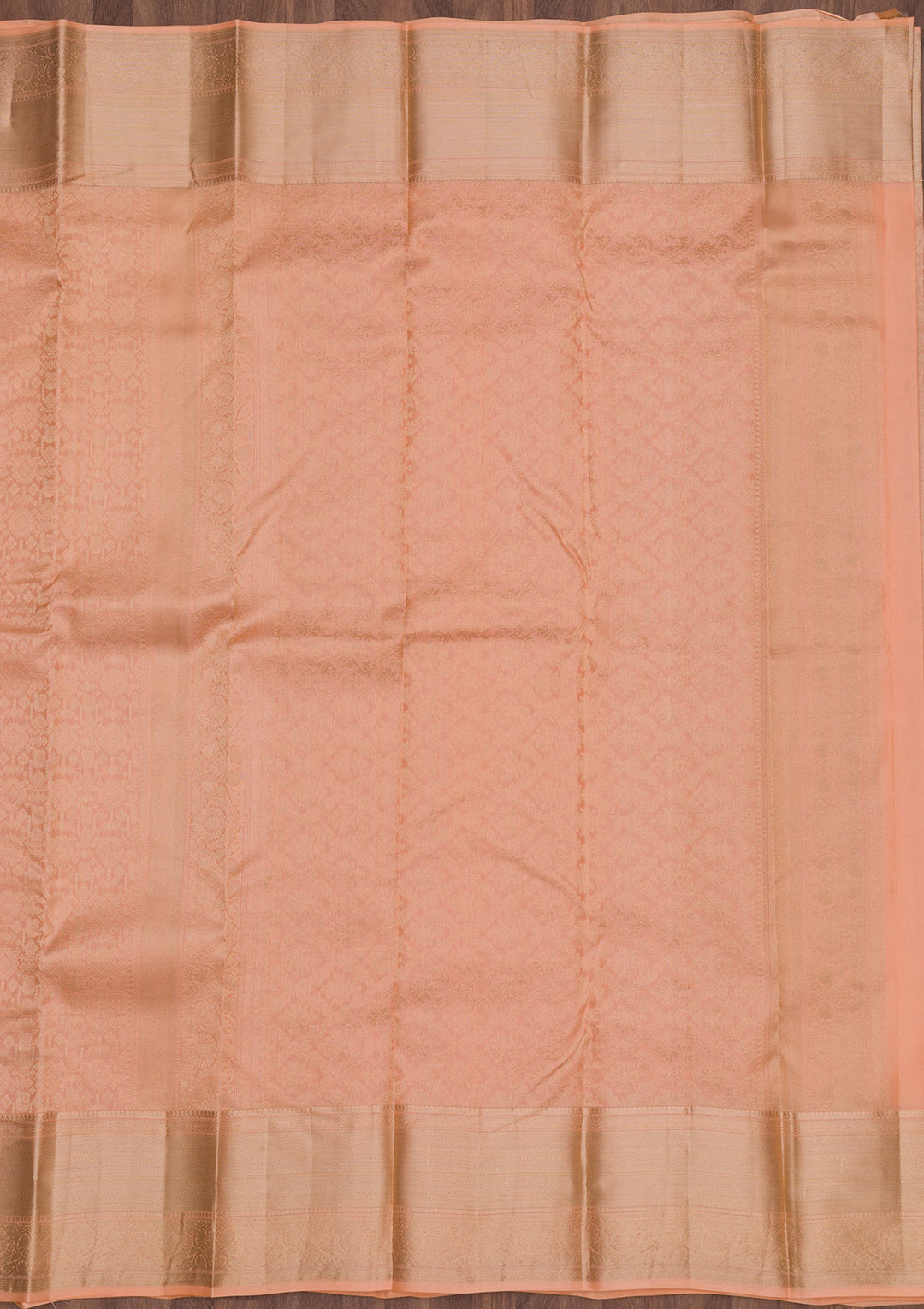 Light Brown Zariwork Pure Silk Saree