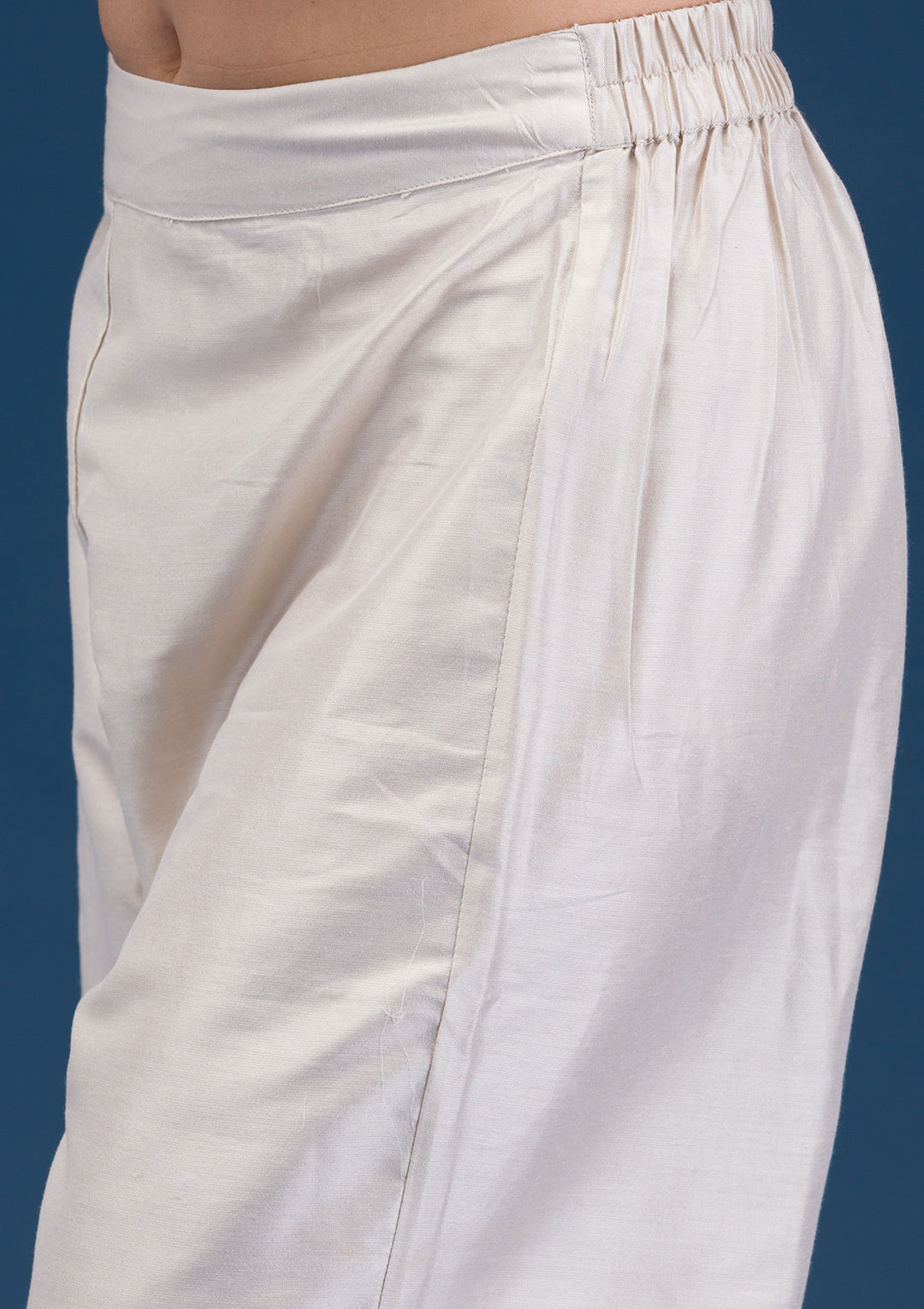 Light Grey Yellow Soft Raw Silk Silver Zariwork Straight Kurta With Pant Regular And Dupatta