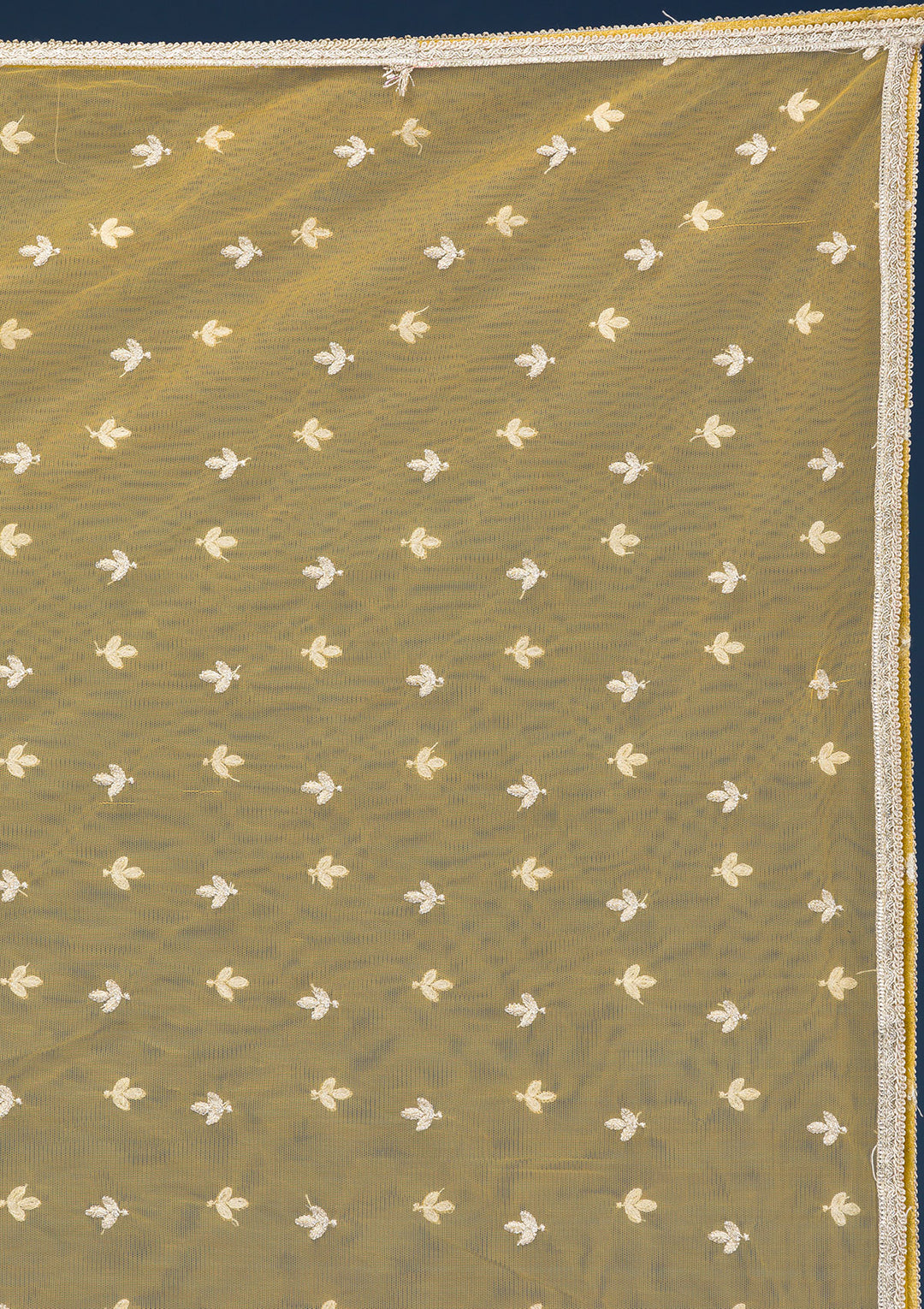 Light Grey Yellow Soft Raw Silk Silver Zariwork Straight Kurta With Pant Regular And Dupatta