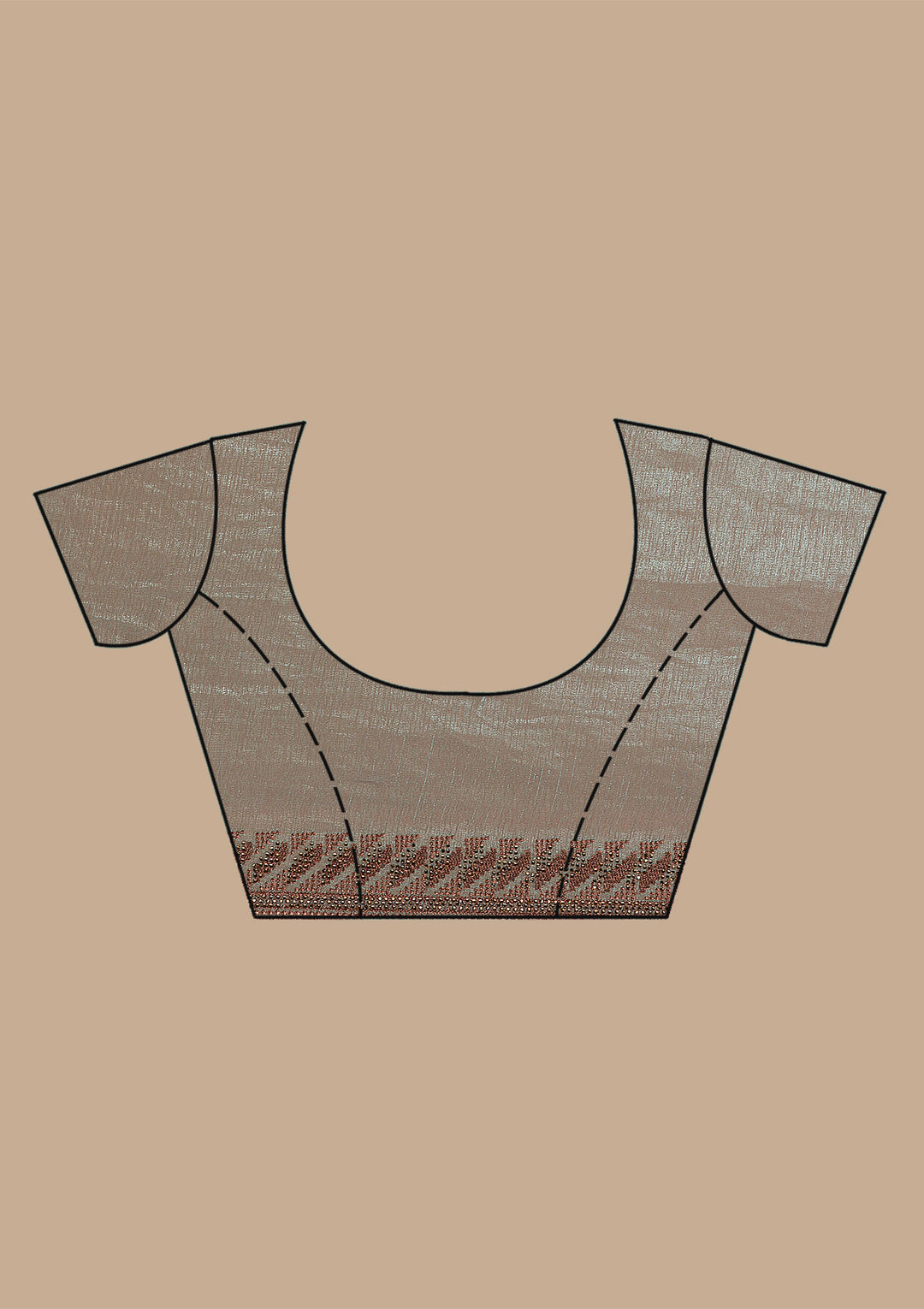 Light Grey Threadwork Tissue Saree