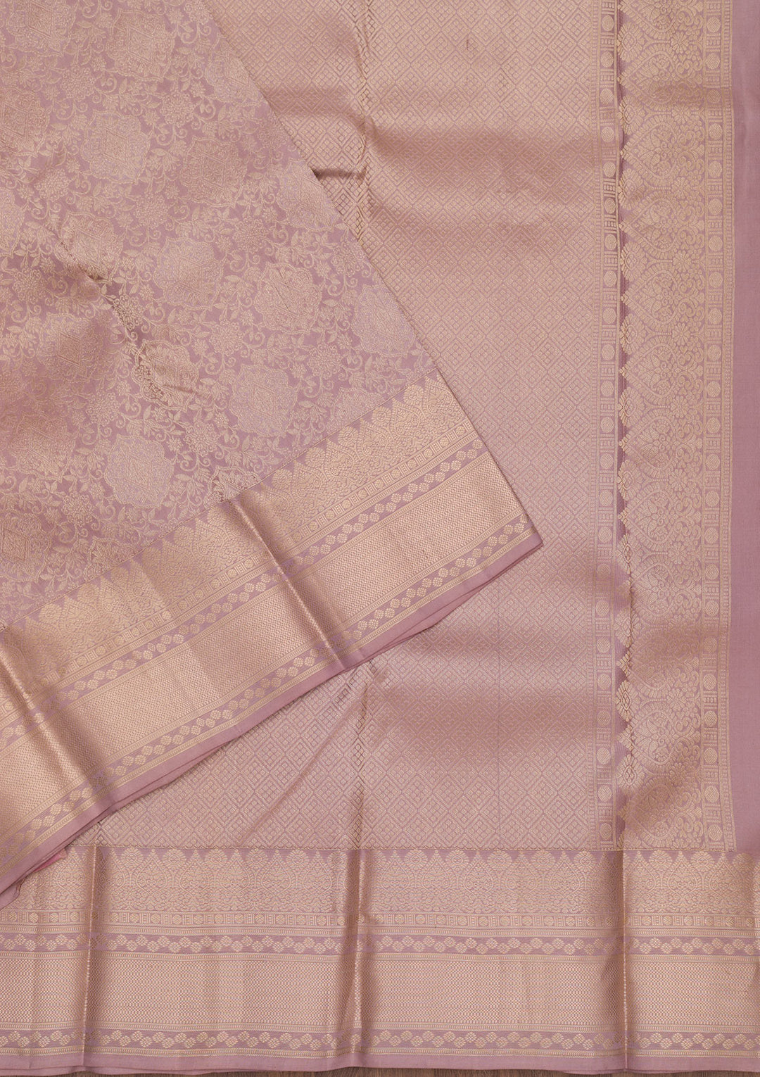 Light Grey Silk Jaal Saree With Matching Blouse Piece
