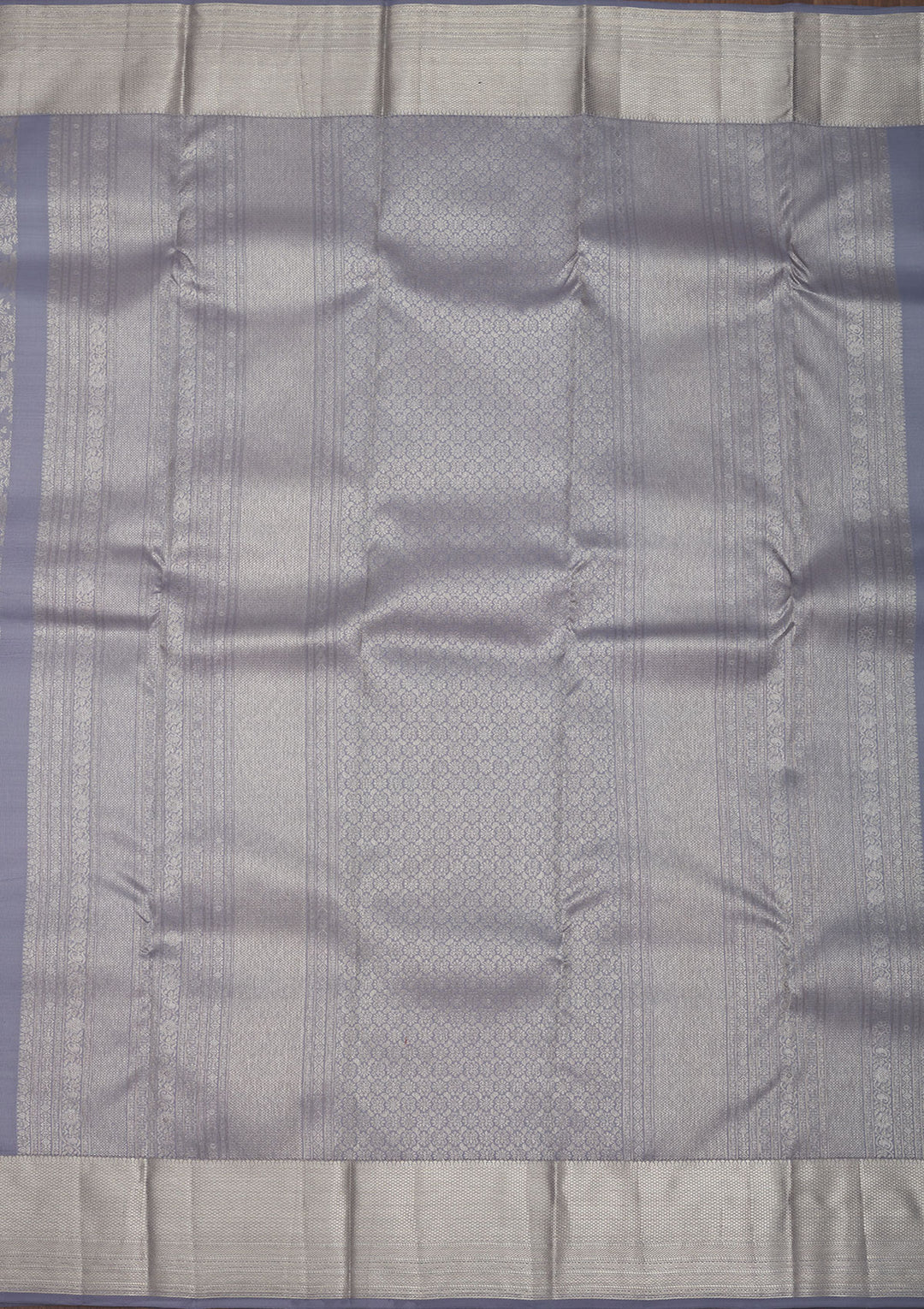 Light Grey Silk Jaal Saree With Matching Blouse Piece