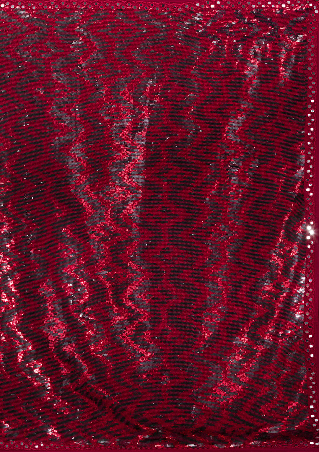 Maroon Sequins Georgette Saree