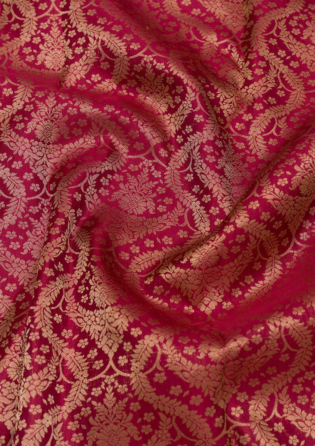Maroon Pure Silk Jaal Zariwork Saree With Matching Blouse Piece