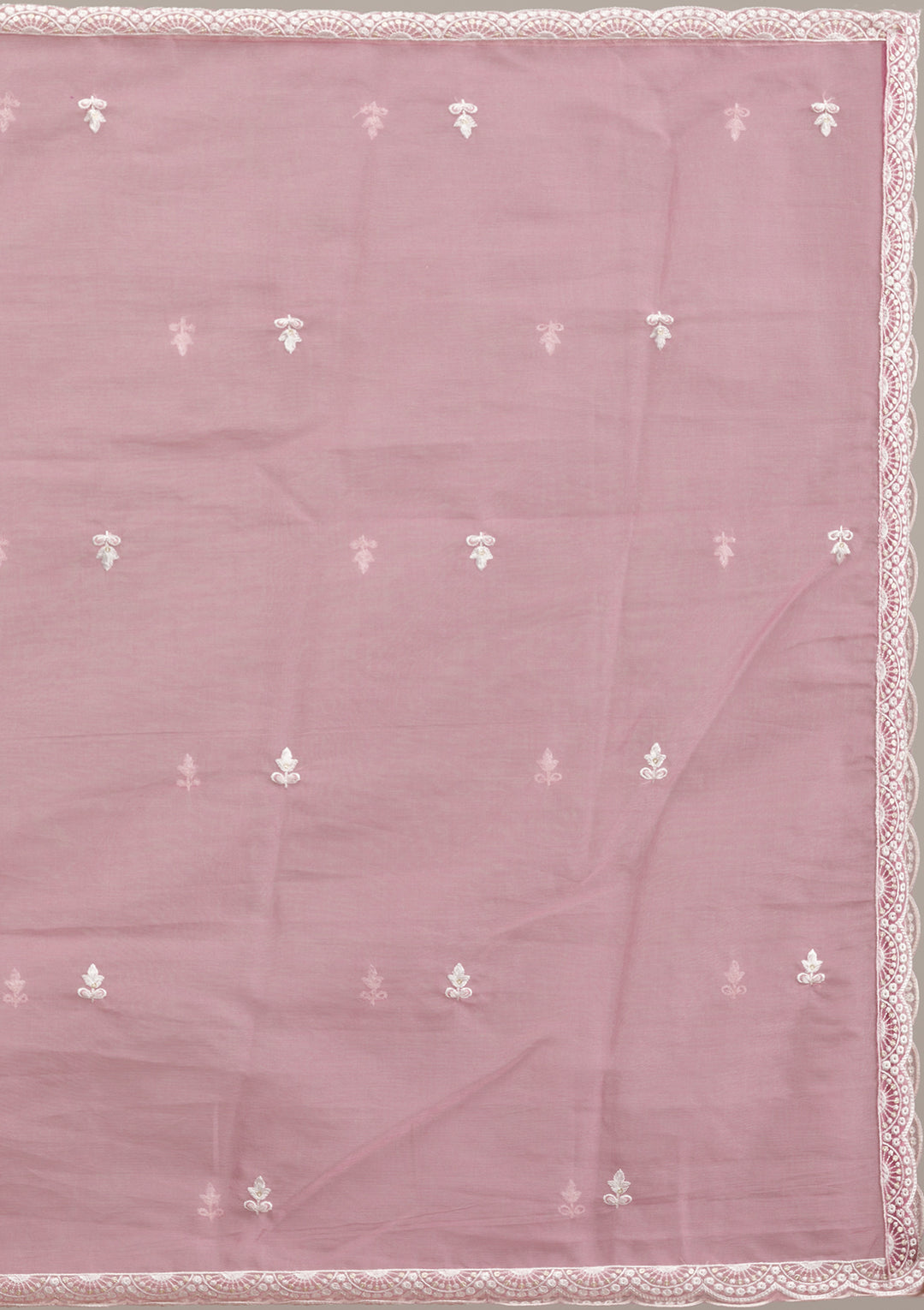 Mauve Threadwork Cotton Readymade Salwar Suit