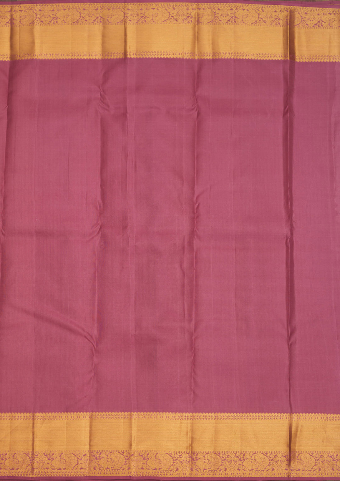 Mauve Silk Jaal Gold Zariwork Saree With Matching Blouse Piece