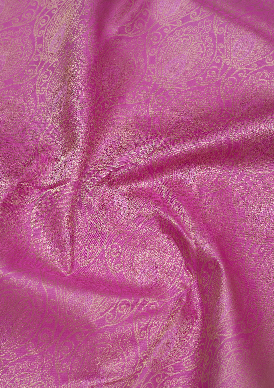 Mauve Pure Silk Jaal Gold Zariwork Saree With Matching Blouse Piece