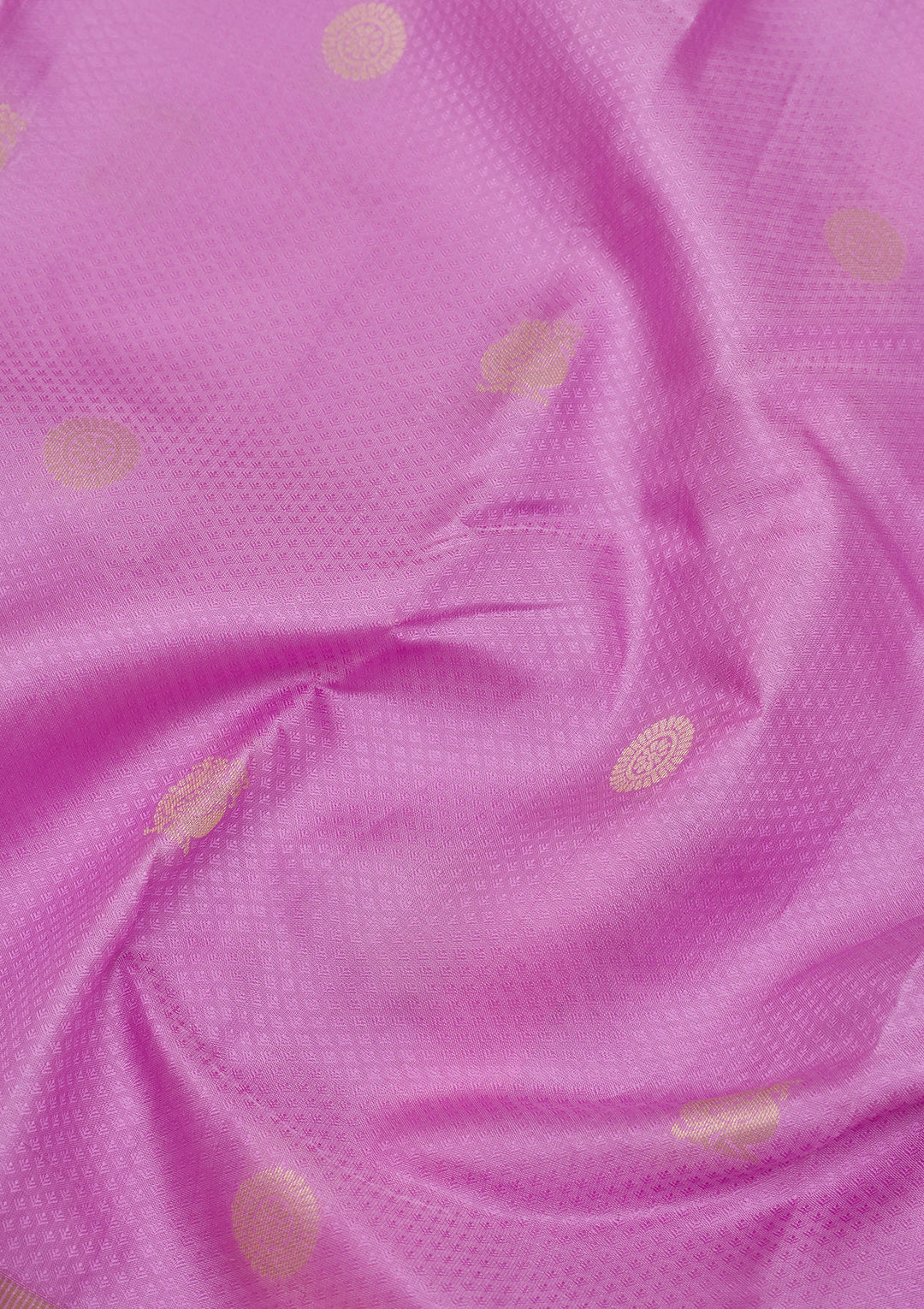 Mauve Silk Buti Gold Zariwork Saree With Matching Blouse Piece