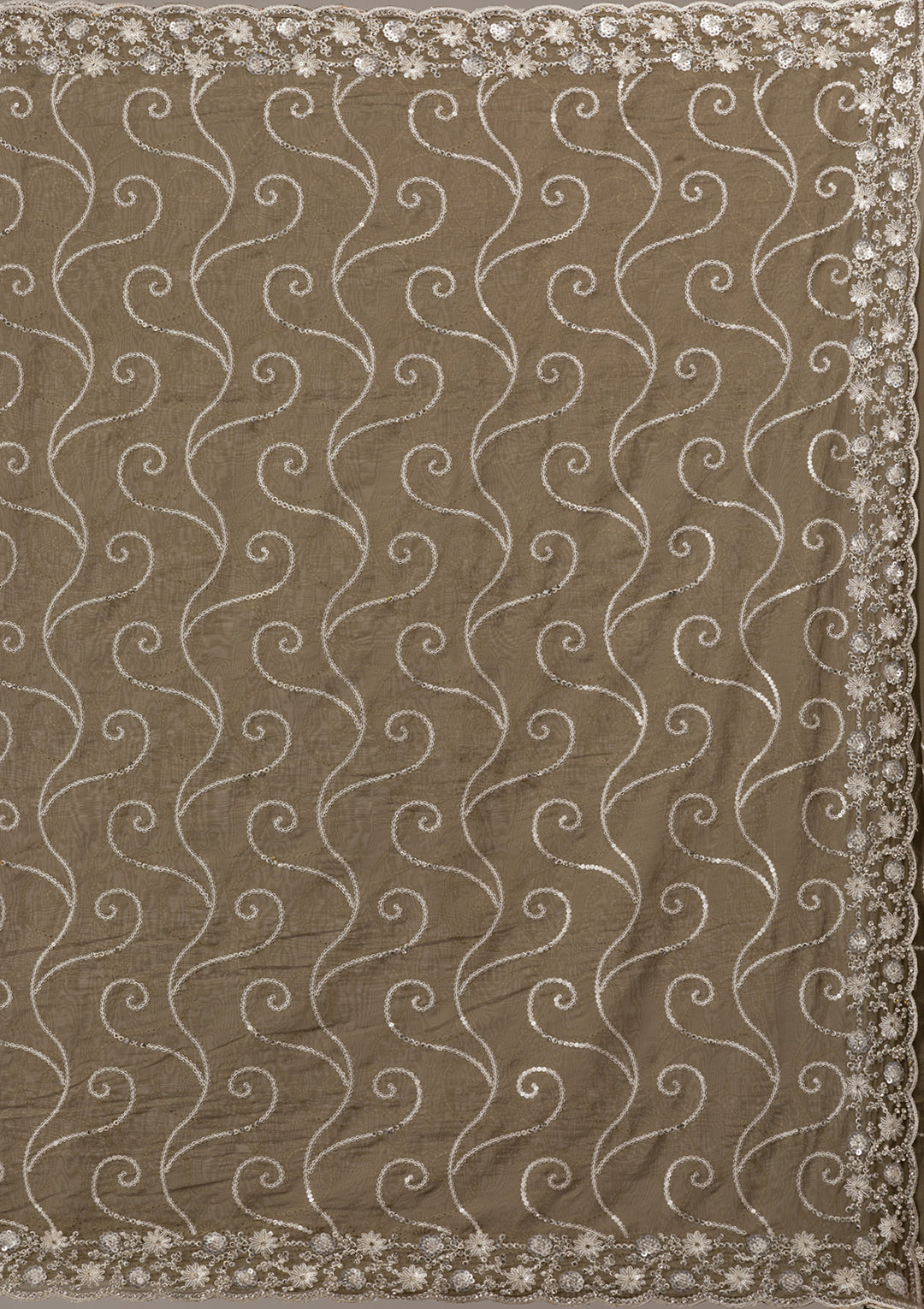 Mehendi Sequins Georgette Saree