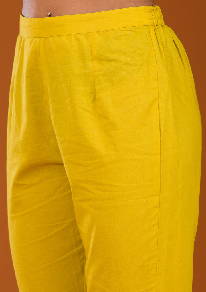 Mehendi Threadwork Georgette Readymade Salwar Suit