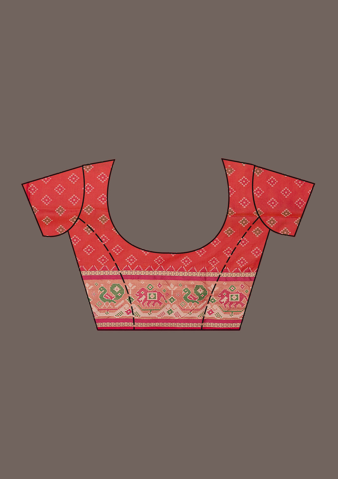 Mustard Printed Silk Saree