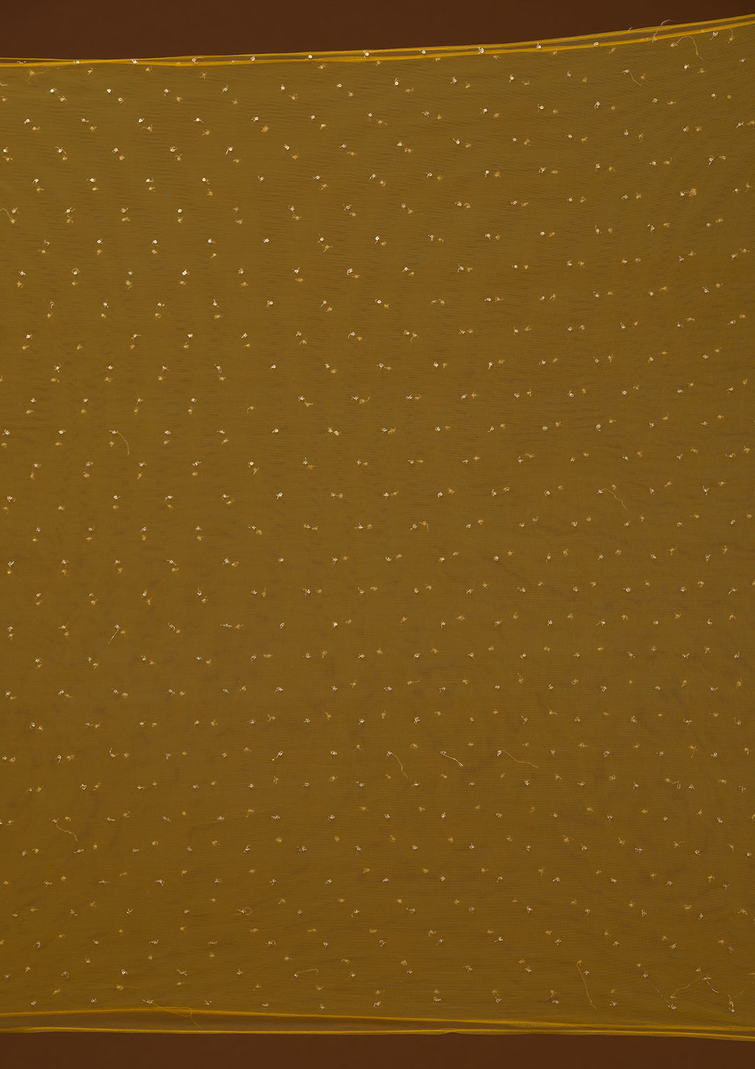 Mustard Sequins Georgette Readymade Salwar Suit