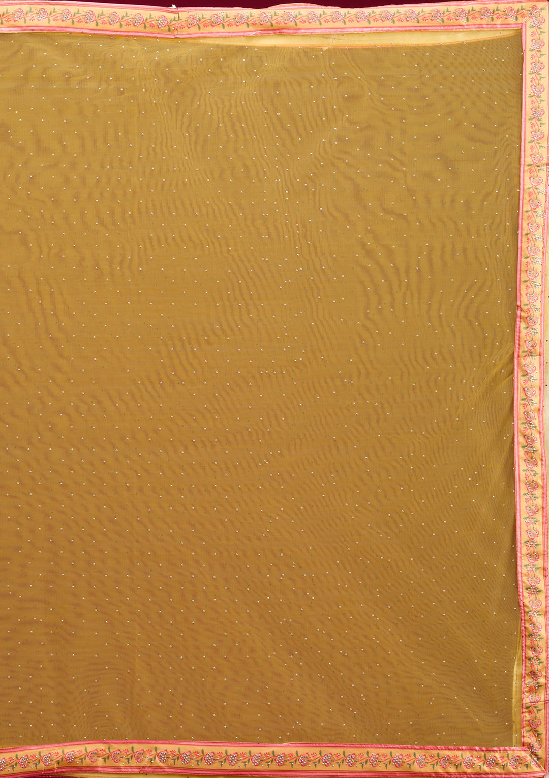 Mustard Silver Zariwork Banarasi Readymade Lehenga