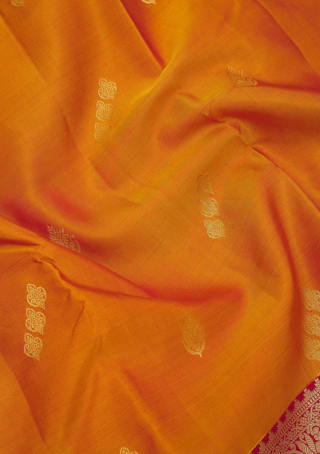Mustard Zariwork Pure Silk Saree