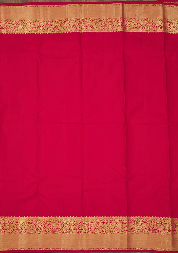 Mustard Zariwork Pure Silk Saree