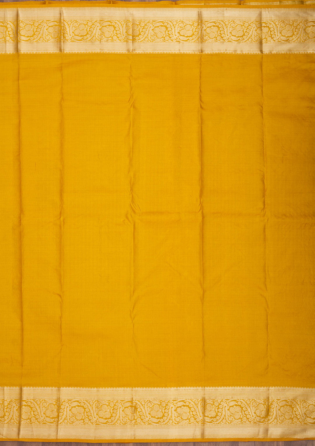 Mustard Zariwork Pure Silk Saree