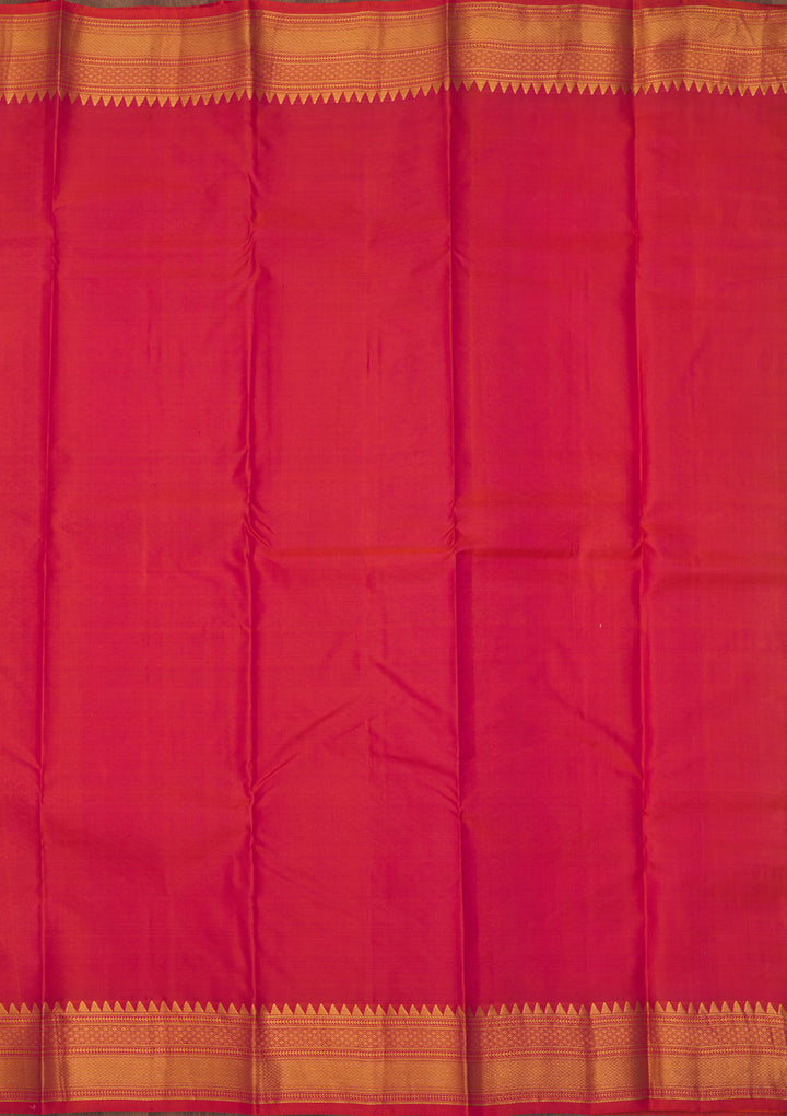 Mustard Zariwork Pure Silk Saree