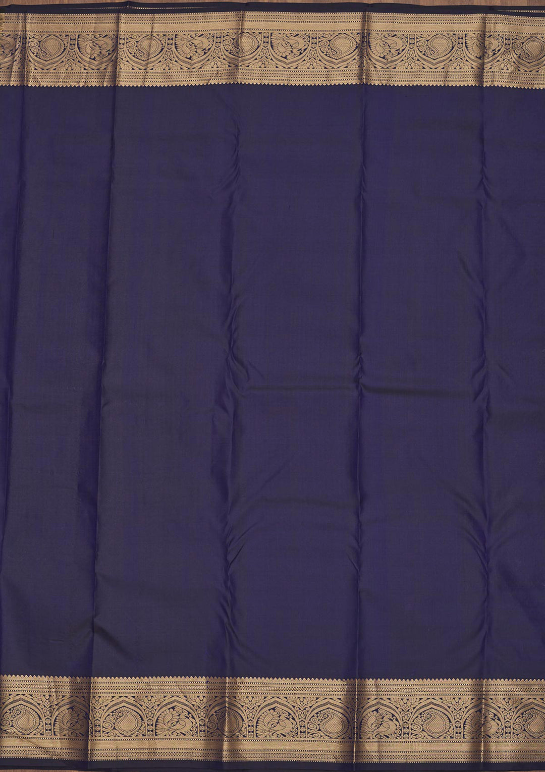 Navy Blue Zariwork Pure Silk Saree