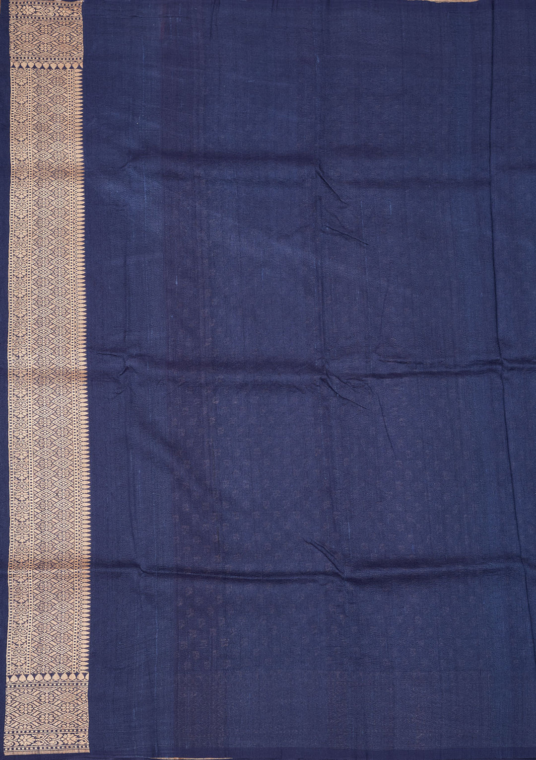 Navy Blue Zariwork Pure Silk Saree